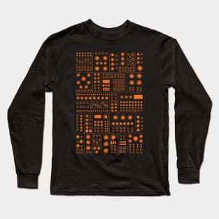 Modular Synthesizer Orange Long Sleeve T-Shirt